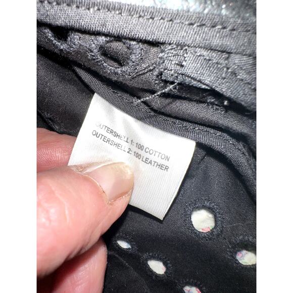 NEW SACHIN & BABI LIGHTWEIGHT LEATHER BIKER JACKET EYELET SLEEVES & BACK BELT - Picture 5 of 10